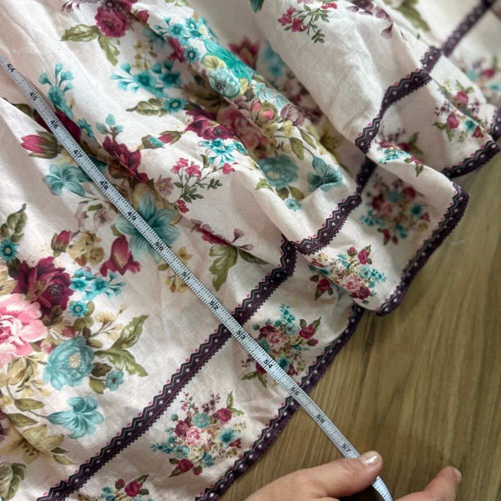 By Anthropologie The Somerset Puff-Sleeve Floral Maxi Dress Size 2X - Picture 8 of 12